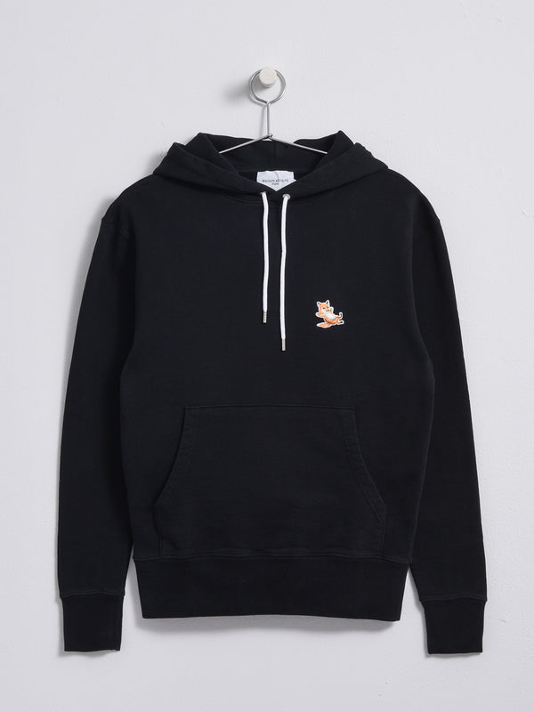 CHILLAX FOX PATCH CLASSIC HOODIE_BLACK